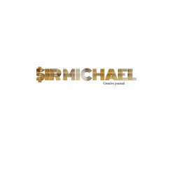 Gold graphic sir Michael branded Blank page Creative Note journal: Gold graphic sir Michael branded Blank Creative Note journal