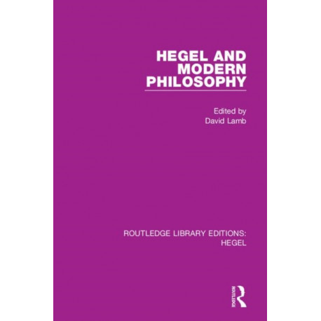 Hegel and Modern Philosophy