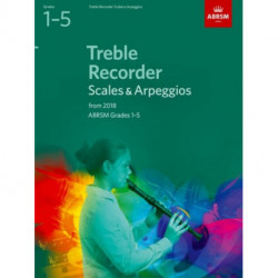 Treble Recorder Scales & Arpeggios, ABRSM Grades 1-5: from 2018