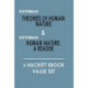 Theories of Human Nature, and, Human Nature: A Reader: A Hackett Value Set