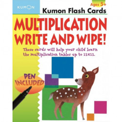 Kumon Multiplication Write and Wipe Flash Cards: Kumon Flash Cards