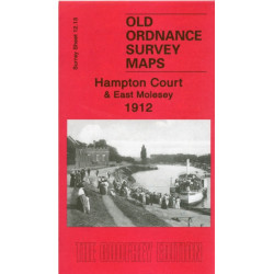 Hampton Court and East Molesey 1912: Surrey Sheet 12.13