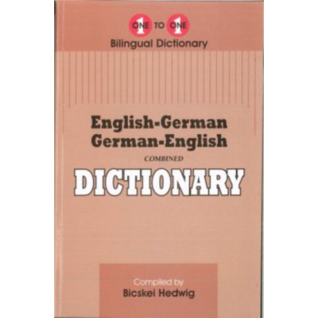 English-German & German-English One-to-One Dictionary