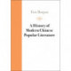 A History of Modern Chinese Popular Literature