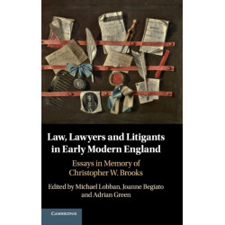 Law, Lawyers and Litigants in Early Modern England: Essays in Memory of Christopher W. Brooks