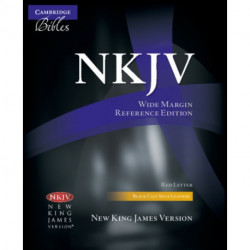 NKJV Aquila Wide Margin Reference Bible, Black Calf Split Leather, Red-letter Text, NK744:XRM
