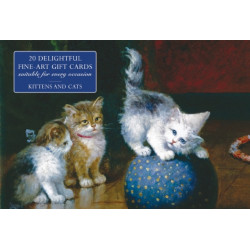 Card Box of 20 Notecards and Envelopes: Kittens and Cats
