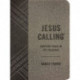 Jesus Calling, Textured Gray Leathersoft, with Full Scriptures: Enjoying Peace in His Presence (A 365-Day Devotional) – The Perfect Christian Christmas Gift