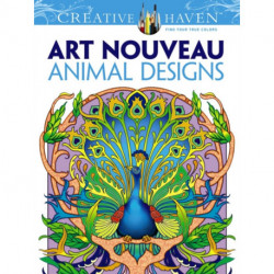 Creative Haven Art Nouveau Animal Designs Coloring Book