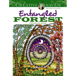 Creative Haven Entangled Forest Coloring Book