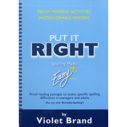 Put it Right: Proof-Reading Passages to Assess Specific Spelling Difficulties in Teenagers and Adults