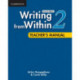 Writing from Within Level 2 Teacher's Manual
