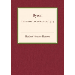 Byron: The Rede Lecture for 1924