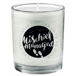 Harry Potter: Mischief Managed Glass Votive Candle