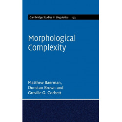 Morphological Complexity