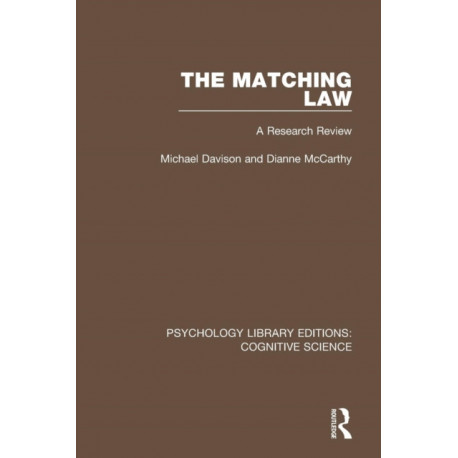 The Matching Law: A Research Review
