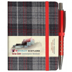 Waverley S.T. (S): Castle Grey Mini with Pen Pocket Genuine Tartan Cloth Commonplace Notebook