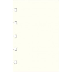 Filofax Pocket Notebook refill - plain paper white