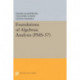 Foundations of Algebraic Analysis