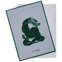 Harry Potter: Slytherin Crest Quilled Card