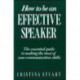 How To Be an Effective Speaker