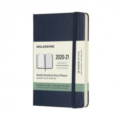 Moleskine 2021 18-Month Weekly Pocket Hardcover Diary: Sapphire Blue: Sapphire Blue