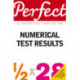 Perfect Numerical Test Results