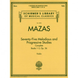 75 Melodious and progressive Studies Complete: 75 Melodious and Progressive Studies Op.36 Complete
