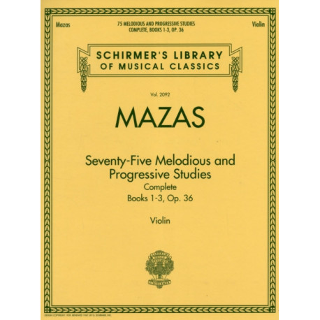 75 Melodious and progressive Studies Complete: 75 Melodious and Progressive Studies Op.36 Complete