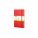 Moleskine Large Plain Hardcover Notebook Scarlet Red