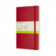 Moleskine Scarlet Red Large Plain Notebook Soft