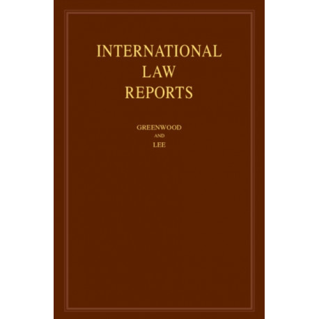 International Law Reports: Volume 180