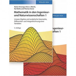 Mathematik in den Ingenieur- und Naturwissenschaften, Lehrbuch plus Aufgaben und Losungen im Set: Lineare Algebra und analytische Geometrie, Differential- und Integralrechnung einer Variablen
