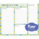 One Day at a Time Daily List Pad