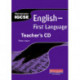 Heinemann IGCSE English - First Language Teacher's CD