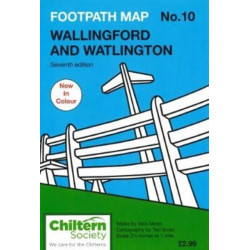 Chiltern Society Footpath Map No. 10 Wallingford and Watlington