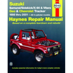 Suzuki Samurai (86-95), Sidekick (89-98), X-90 (96-98) & Vitara (99-01), Geo Tracker (86-97) & Chevrolet Tracker (98-01) Haynes Repair Manual (USA)