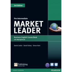 Market Leader 3rd Edition Pre-Intermediate Coursebook with DVD-ROM and MyEnglishLab Student online access code Pack